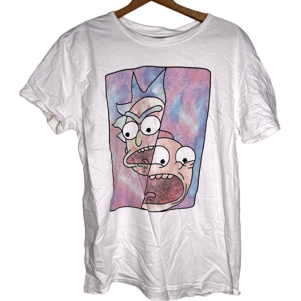 RICK and Morty Adult Swim T-shirt White L